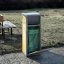 Venkovní odpadkový koš s popelníkem Ontario