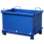 Kontejner s výklopným dnem 1000l - Barva: Modrá RAL 5010