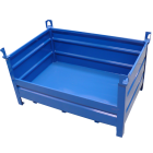 Skriňové palety a kovové boxy